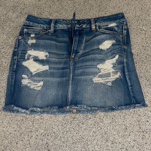 American eagle high waisted mini jean skirt
